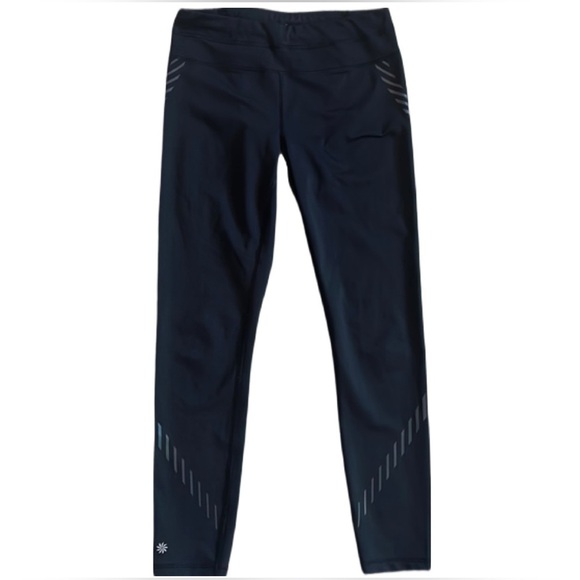 Athleta Black Spectrum Sonar 7/8 Reflective Size S - Picture 1 of 8